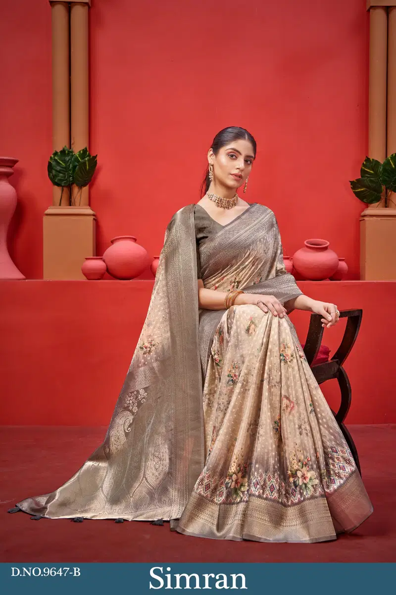 Simran By Src Georgette Digital Printed Sarees Wholesalers In Delhi